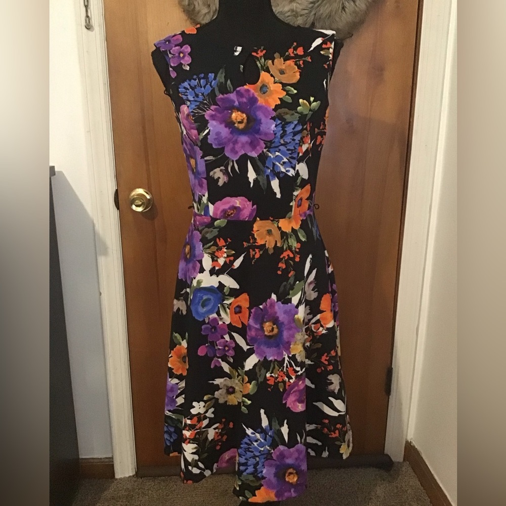 Floral A-Line dress multi color
